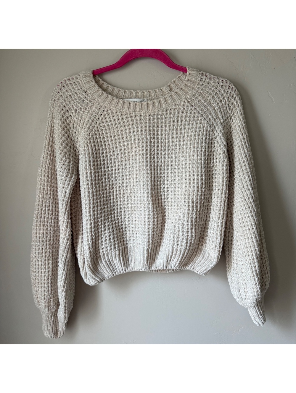 Alter’d State Cream Chunky Knit Sweater | S | Cozy Boho Cottagecore